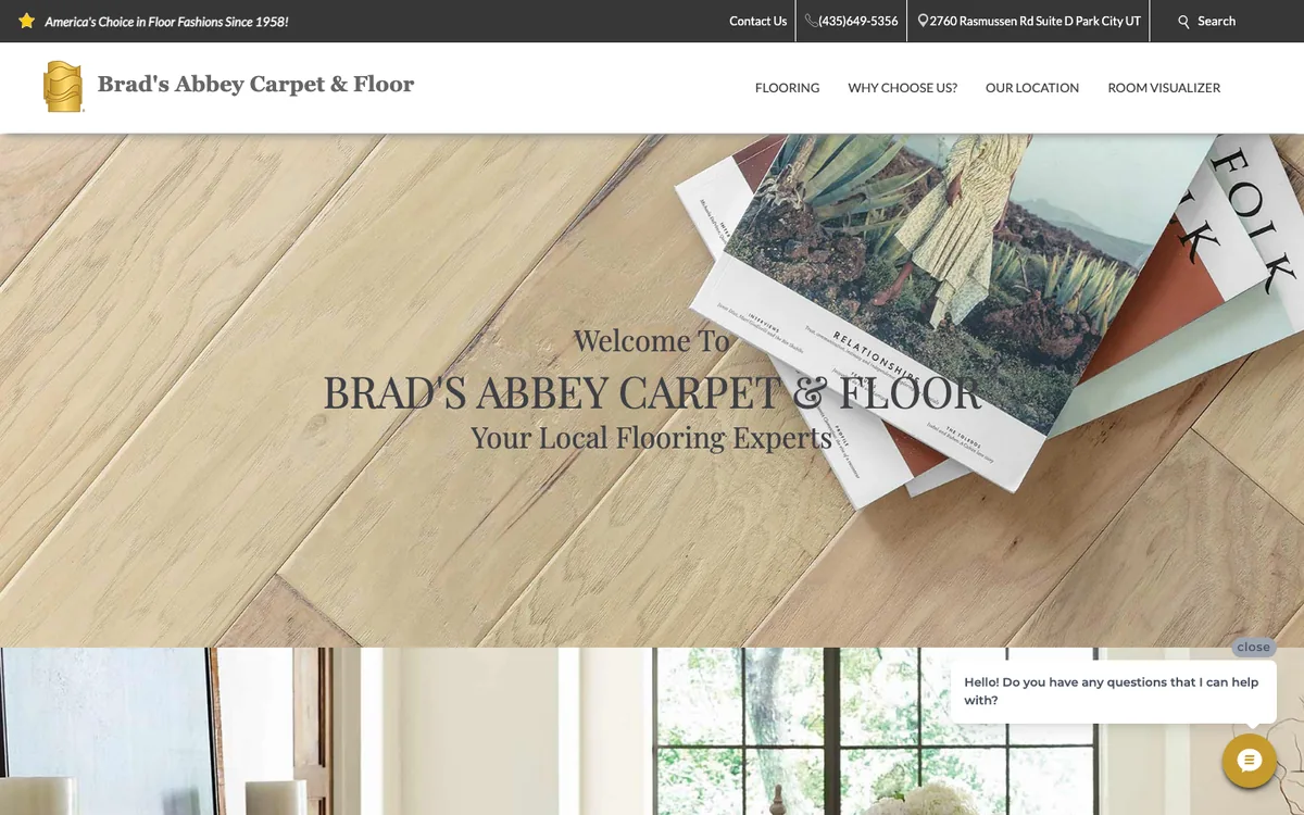 Brad's Abbey Carpet & Floor homepage