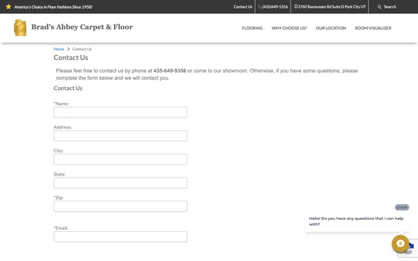 Contact Brad's Abbey Carpet & Floor – Park City’s Best Flooring Showroom