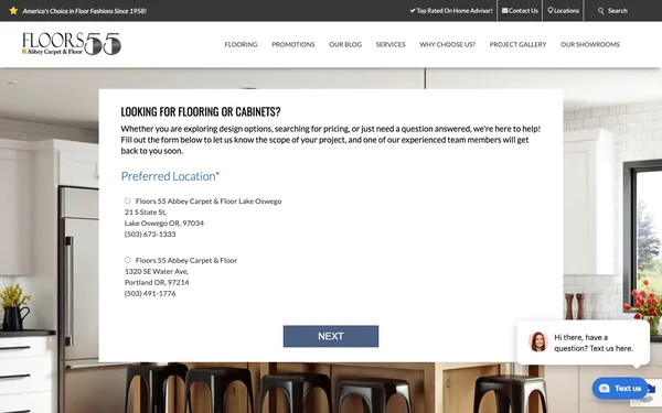 Contact Floors 55 | Portland and Lake Oswego's Best Flooring Showrooms