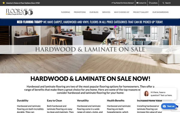 Hardwood & Laminate Flooring On Sale!