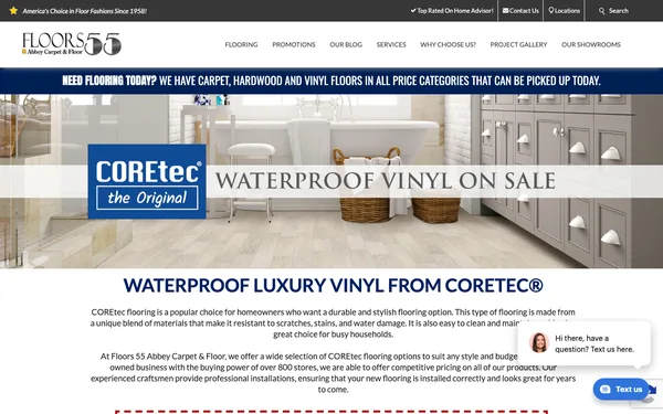 Waterproof COREtec Vinyl Flooring on Sale