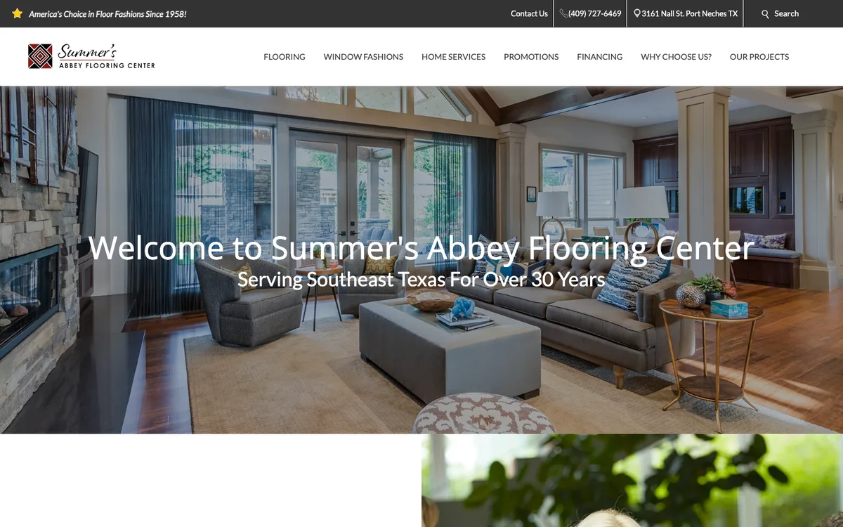 Summer’S Abbey Flooring Center homepage