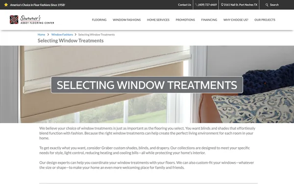 Selecting Window Treatments