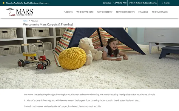 About Mars Carpets & Flooring, an Abbey Showroom | Serving Redlands Area Over 40 Years
