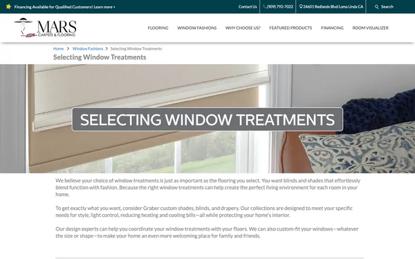 Selecting Window Treatments