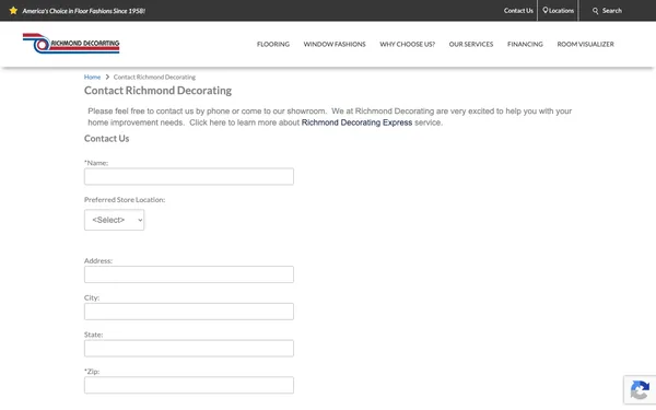 Contact Richmond Decorating Center – Richmond’s Best Flooring Showroom