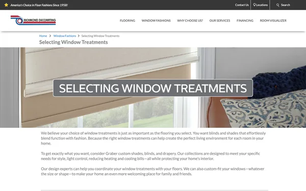 Selecting Window Treatments