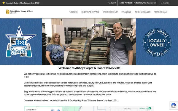 About Abbey Carpet & Floor Of Roseville – Serving Roseville since 1972 – Flooring On Sale