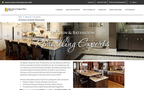Kitchen & Bath Remodel | Flooring, Countertops, Cabinetry