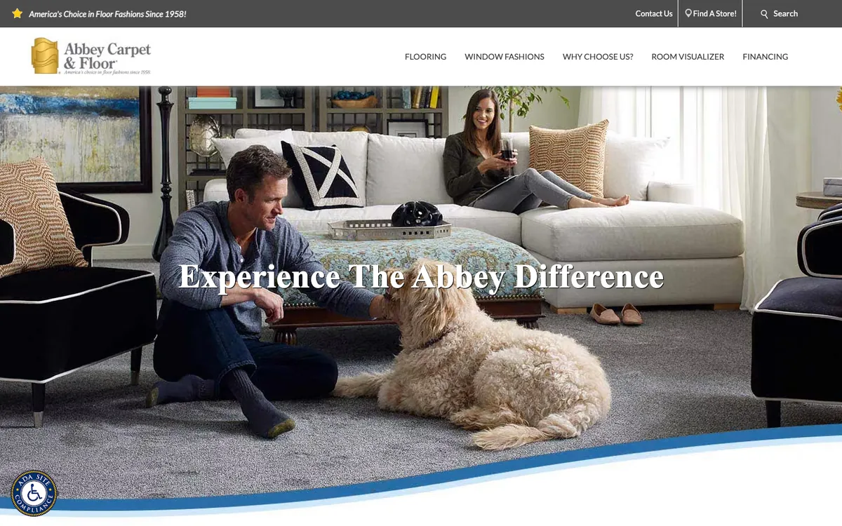 Abbey Carpet & Floor homepage