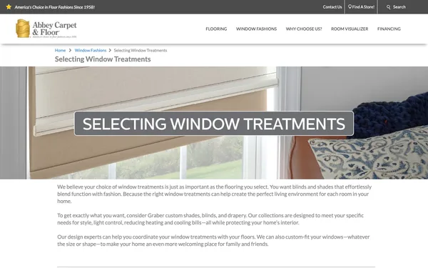 Selecting Window Treatments