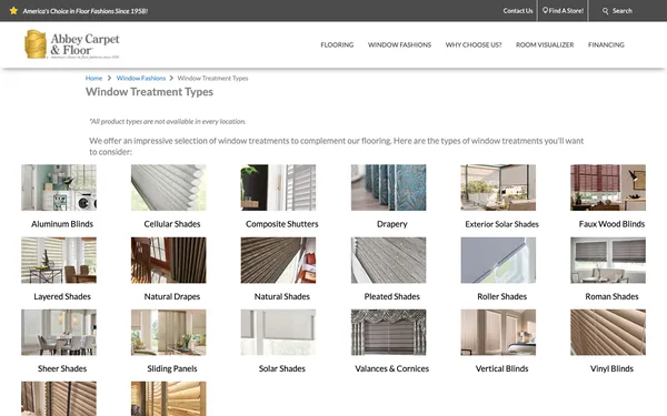 Window Treatment Types