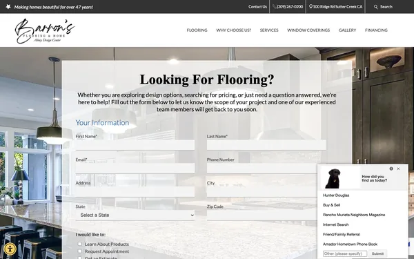 Contact Barron’s Flooring & Home | Sutter Creek’s Best Flooring Showroom