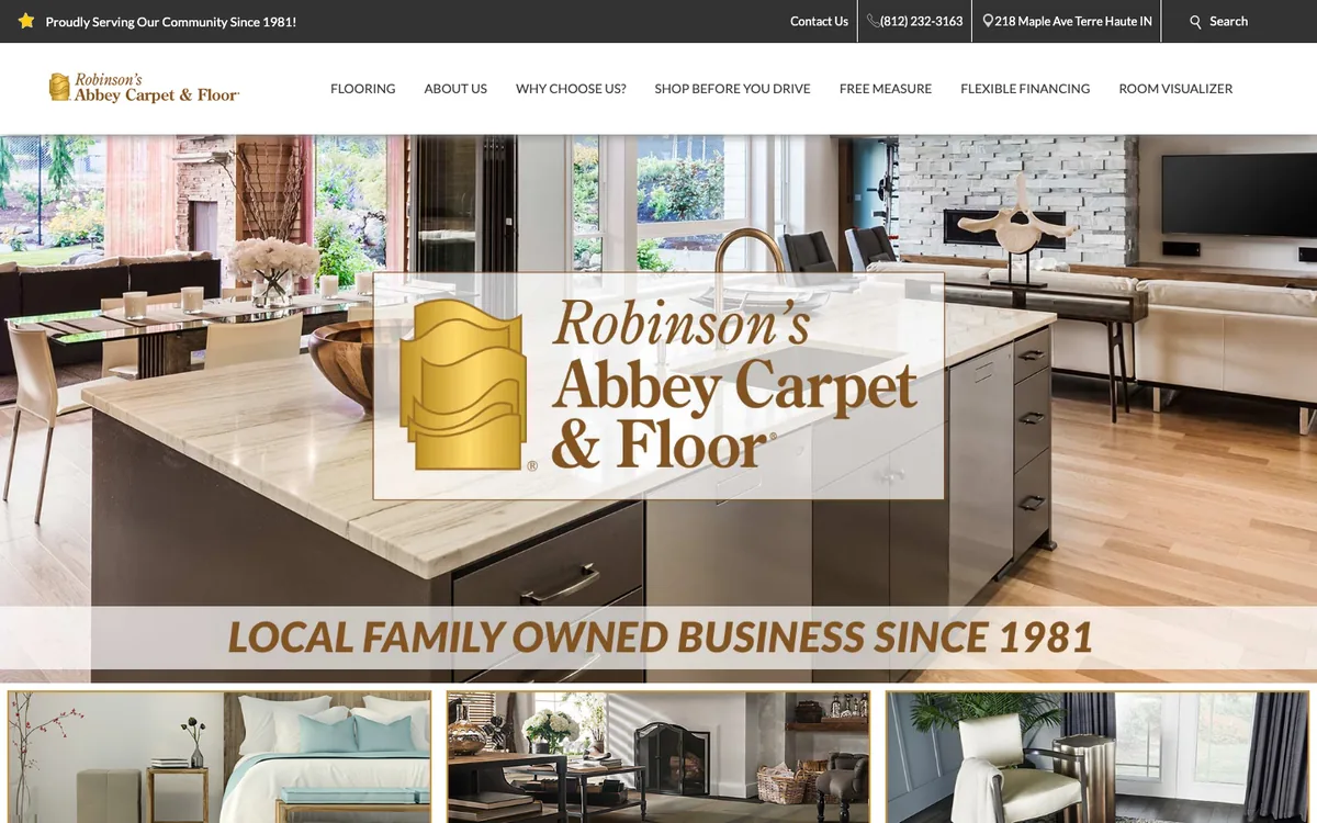 Robinson's Abbey Carpet & Floor homepage
