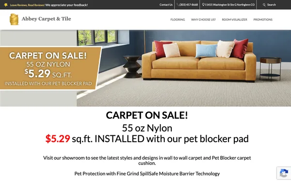 Carpet On Sale! Huge Savings!