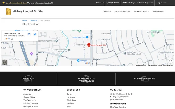 Abbey Carpet & Tile Location | Map and Directions