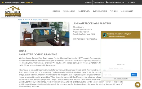 Laminate Flooring & Painting Project Photos