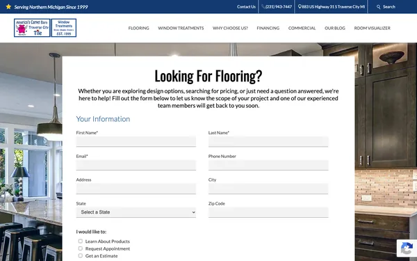 Contact America’s Carpet Barn | Traverse City, MI Flooring Showroom
