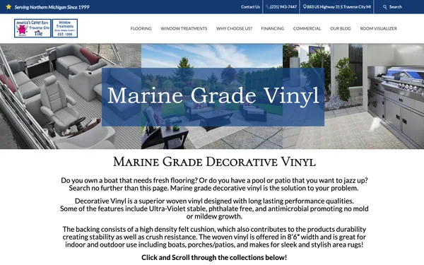 Marine-Grade Vinyl Flooring | Boats & RVs – Traverse City, MI