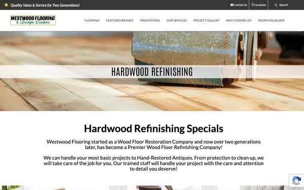 Hardwood Refinishing Specials