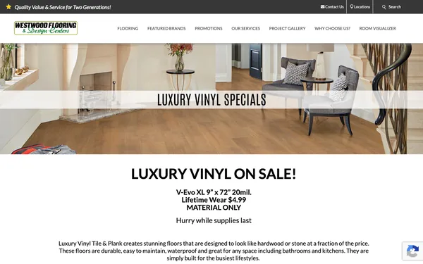 Wide Plank LVT Sale!