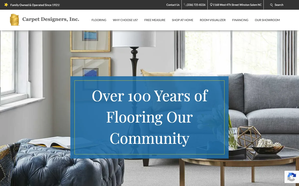 Carpet Designers, Inc. homepage