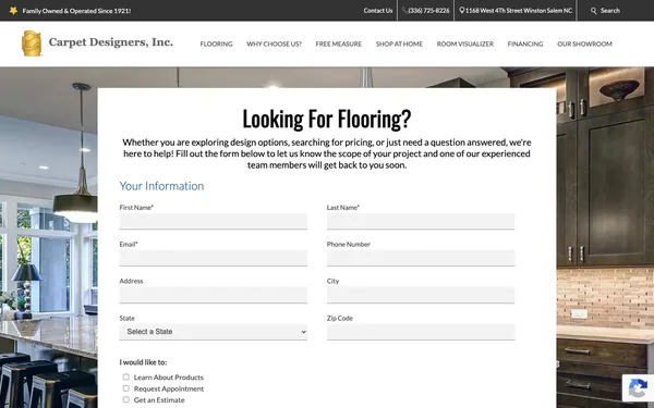 Contact Bob Grubbs' Carpet Designers – Winston Salem's Best Flooring Showroom