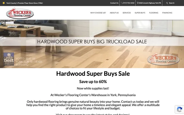 Hardwood Super Buys | Wecker's Flooring Center | York PA 17406
