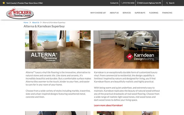 Alterna & Karndean Superbuy | Wecker's Flooring Center | York PA 17406